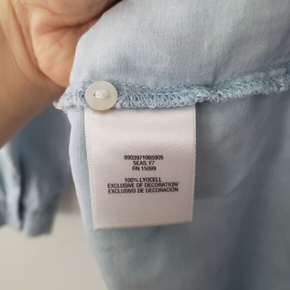 Simply Styled Embroidered Chambray Dress S - Picture 5 of 7